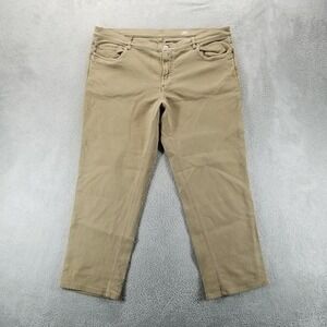 Faherty Jeans Mens 40 Brown‎ Straight Organic Cotton Mid Rise